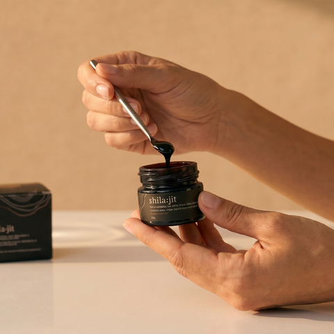 Shilajit Dorado | Crudo y secado al sol +5000m | 30g | 150+ Dosis diarias