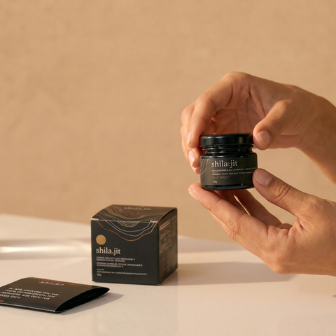 Shilajit Dorado | Crudo y secado al sol +5000m | 30g | 150+ Dosis diarias