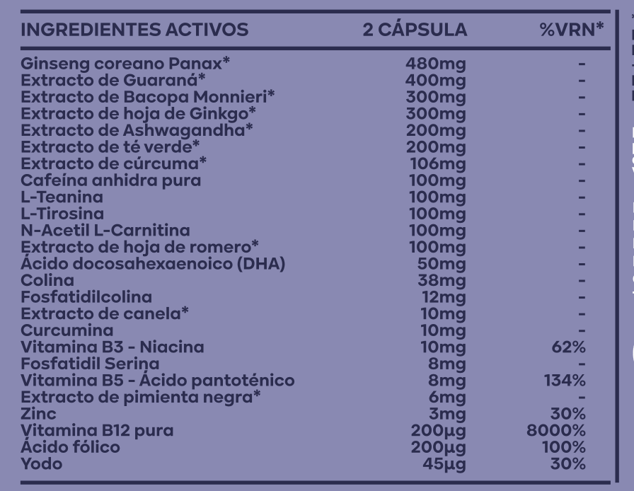 neur:on® nootrópicos avanzados